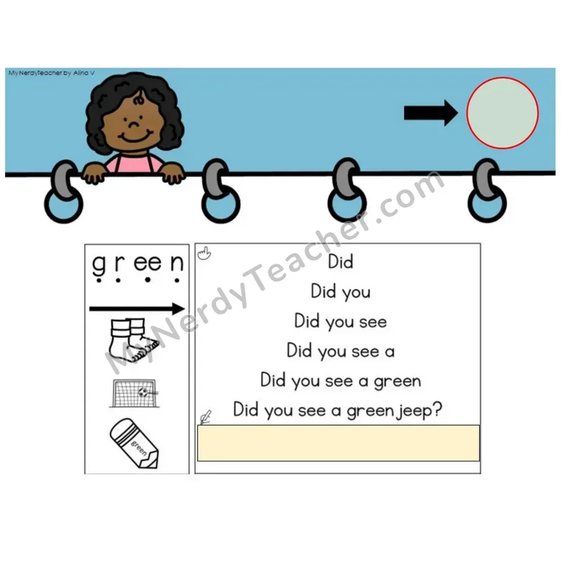 Vowel Teams ee, ea /ē/ Sentence Pyramids — Digital Activity