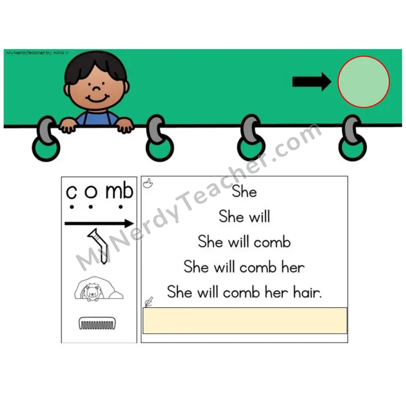 Silent Letter mb /m/ Sentence Pyramids — Digital Activity