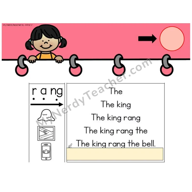 Ending ng /ng/ Sentence Pyramids — Digital Activity