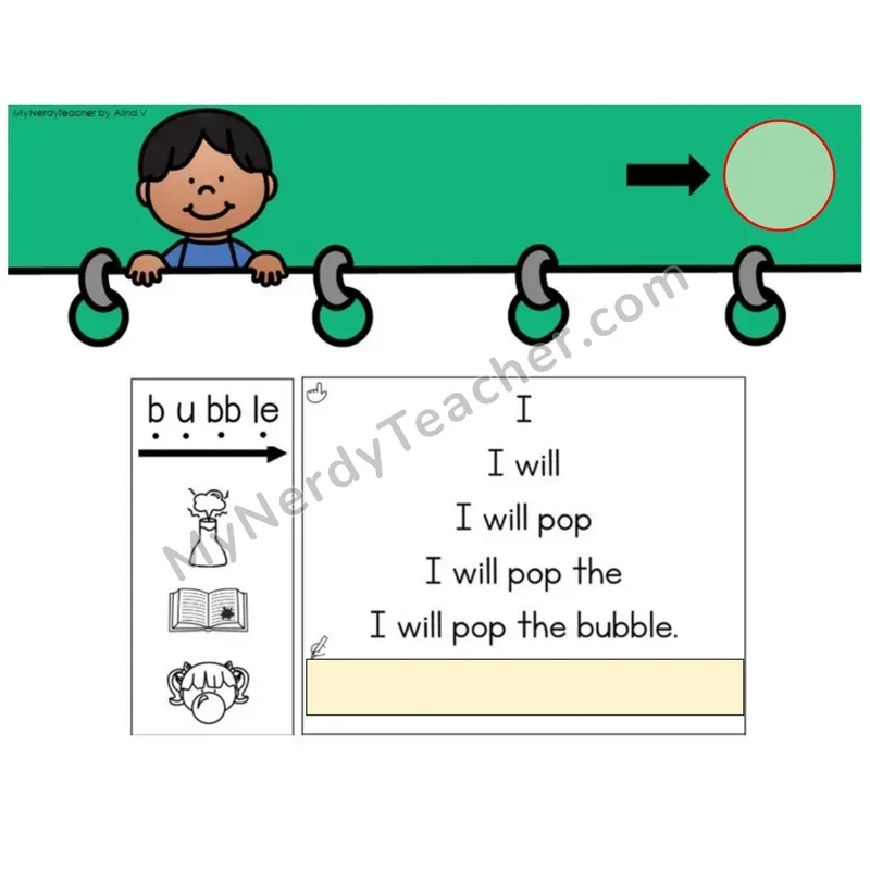Consonant -le Syllable Sentence Pyramids — Digital Activity