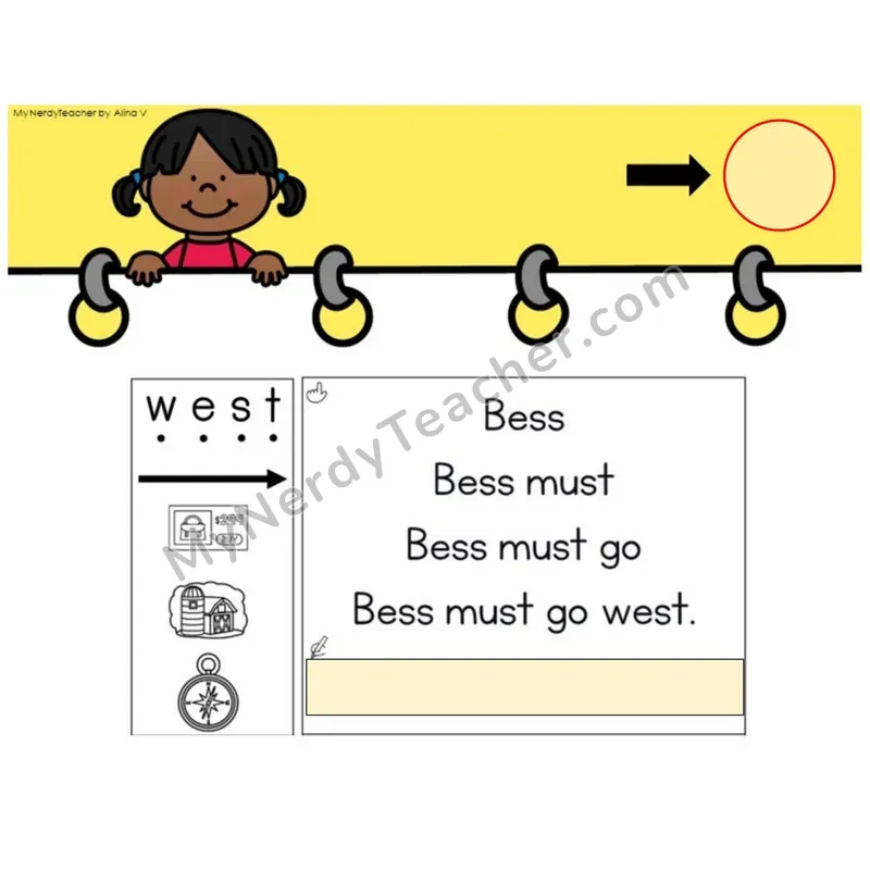 Ending Blend -st Sentence Pyramids — Digital Activity