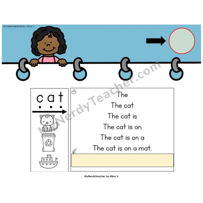 Short A CVC Sentence Pyramids — Digital Activity