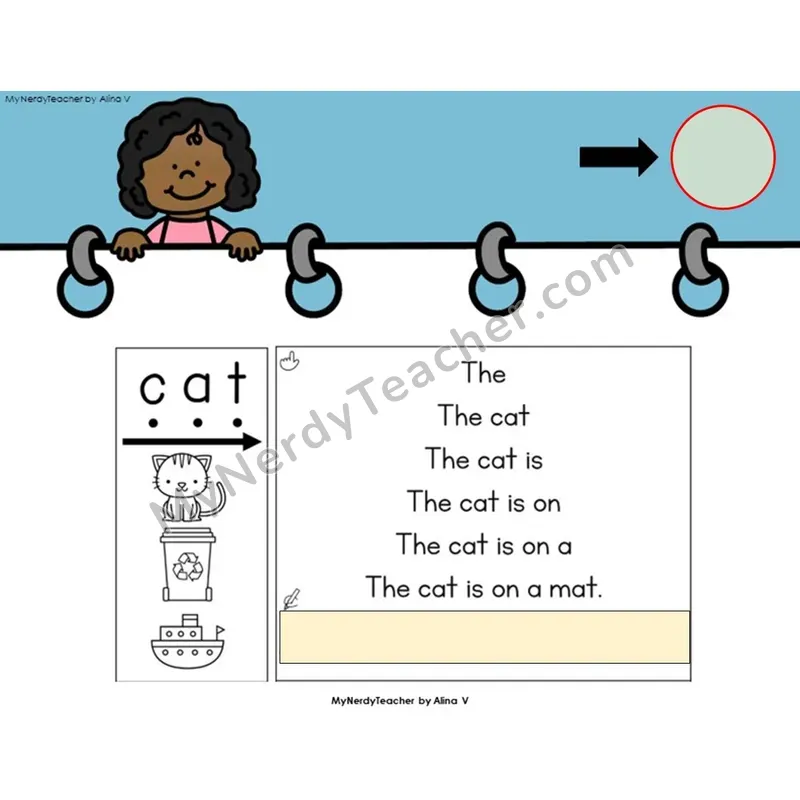 Short A CVC Sentence Pyramids — Digital Activity