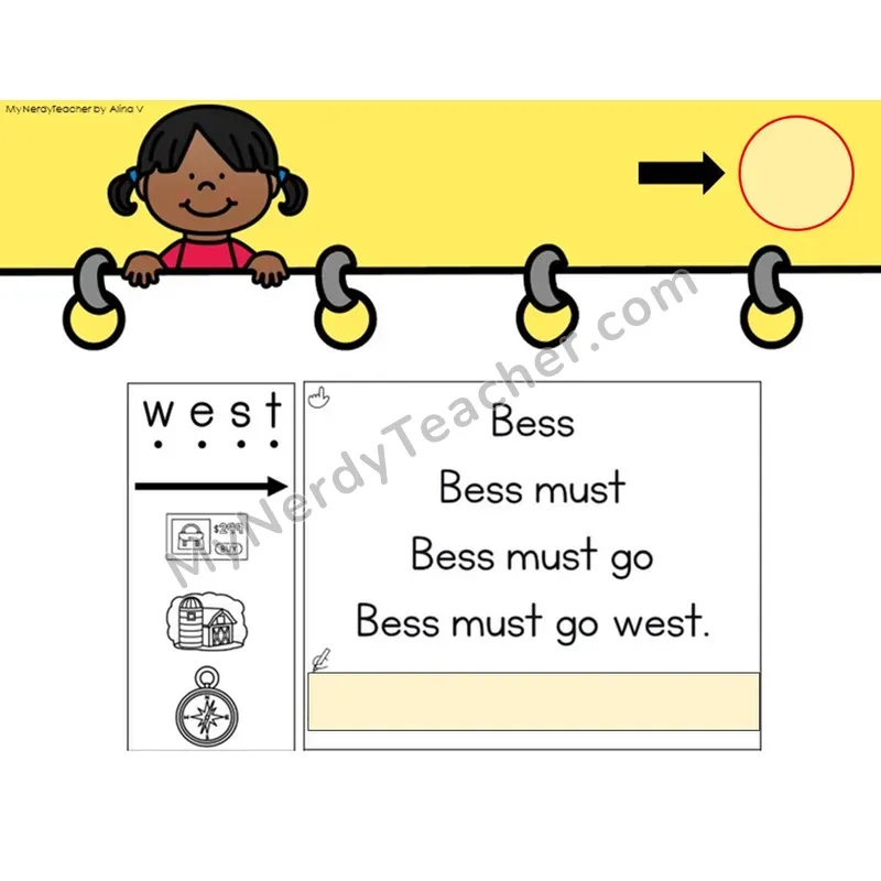 Ending Blend -st Sentence Pyramids — Digital Activity