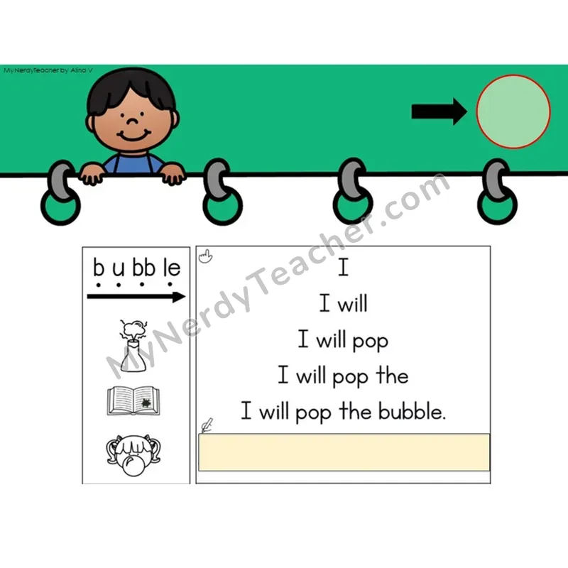 Consonant -le Syllable Sentence Pyramids — Digital Activity