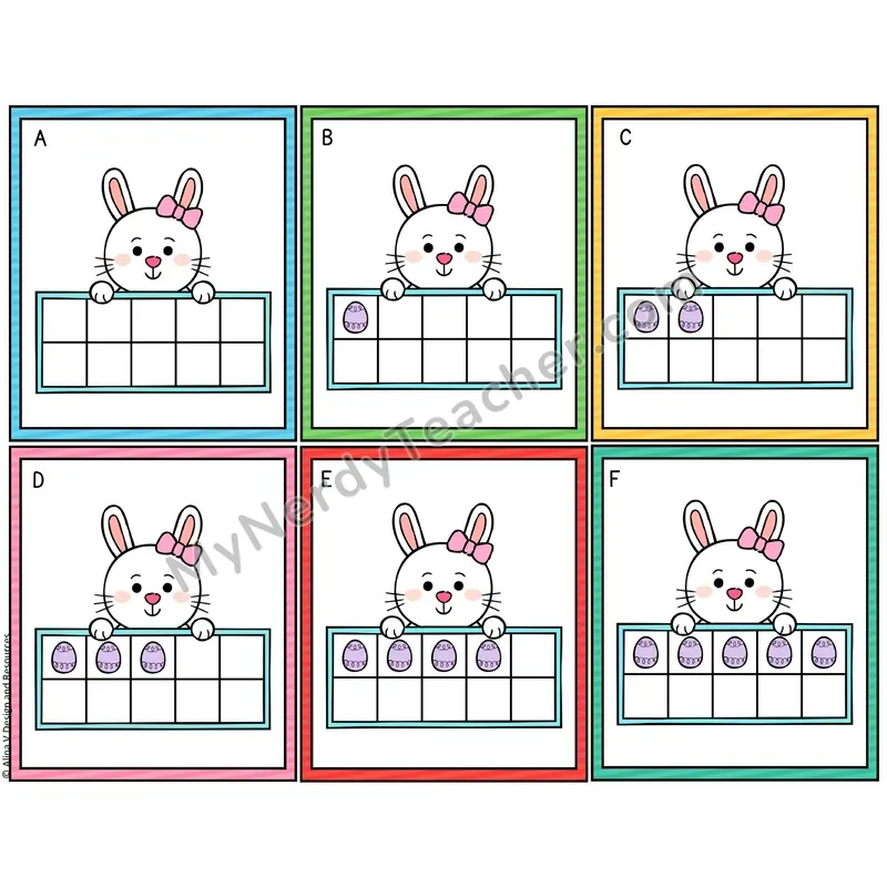 Counting to 20 Ten Frame Count the Room — Easter Egg Theme