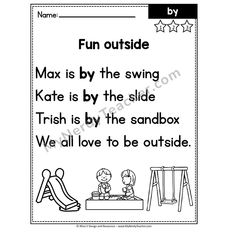 1st Grade Editable Sight Word Poem — By
