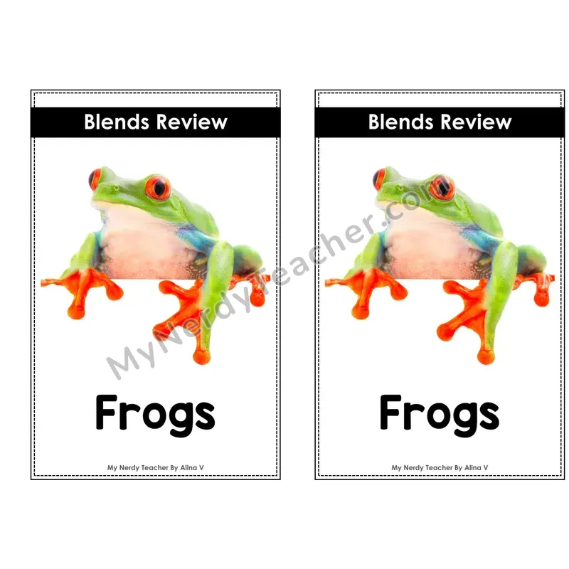 Nonfiction Decodable Reader — Blends Review (Frogs)