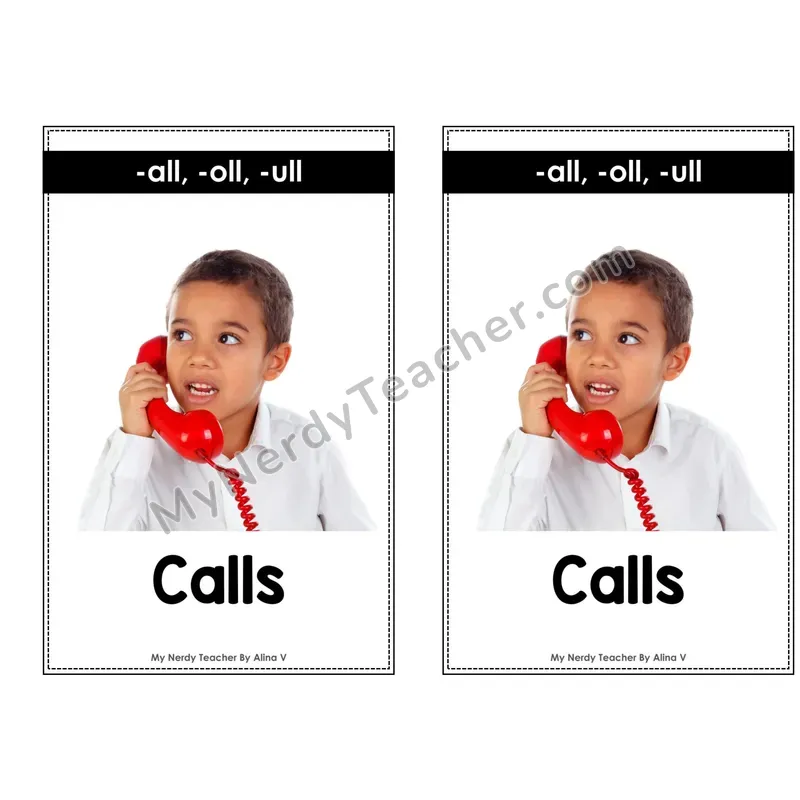 Nonfiction Decodable Reader — -all, -oll, -ull (Calls)