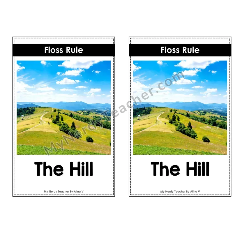 Nonfiction Decodable Reader — Floss Rule (The Hill)