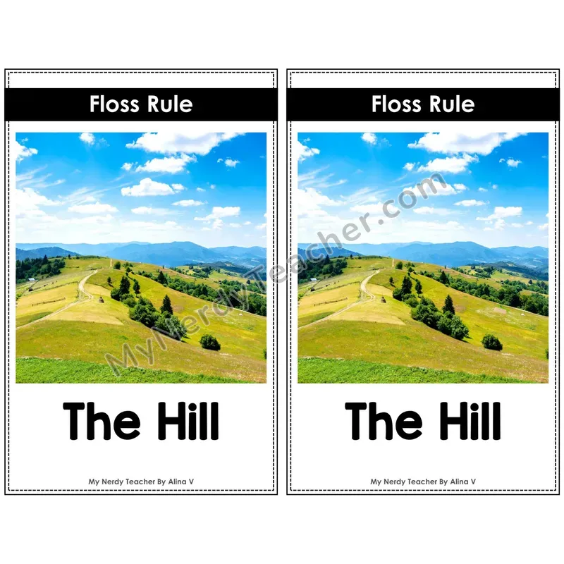 Nonfiction Decodable Reader — Floss Rule (The Hill)
