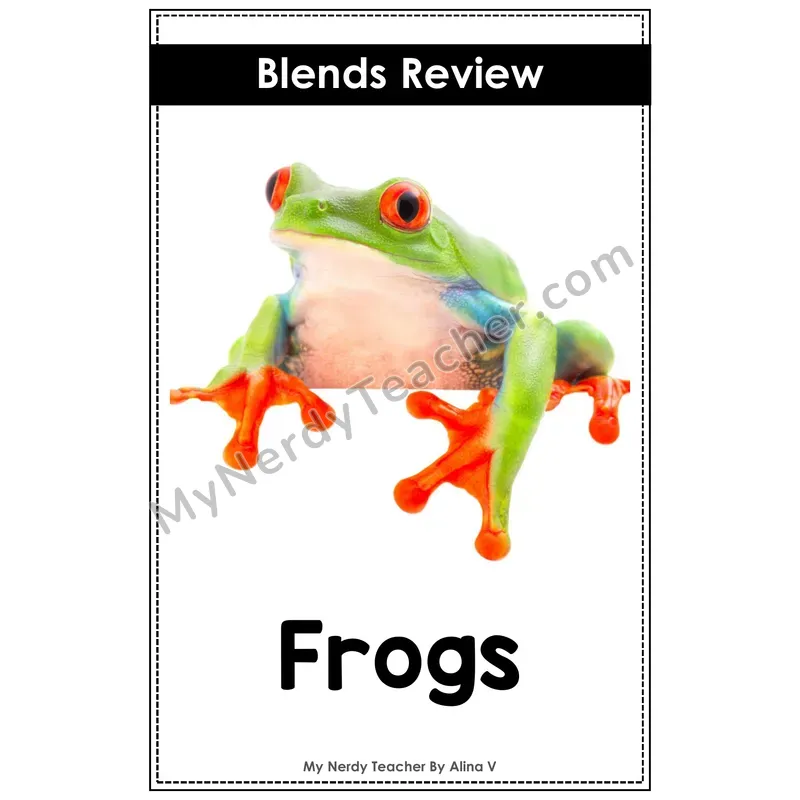 Nonfiction Decodable Reader — Blends Review (Frogs)