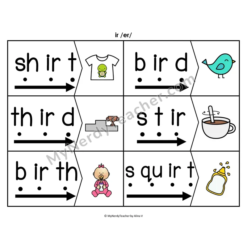 ur Blending & Segmenting Cards (Color)