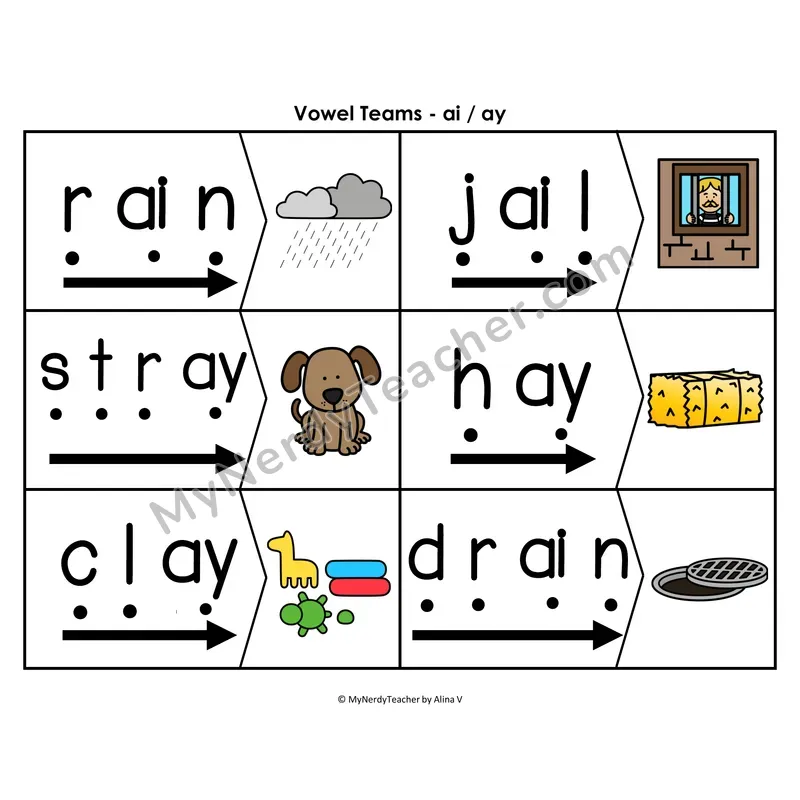 w+or Blending & Segmenting Cards (Color)