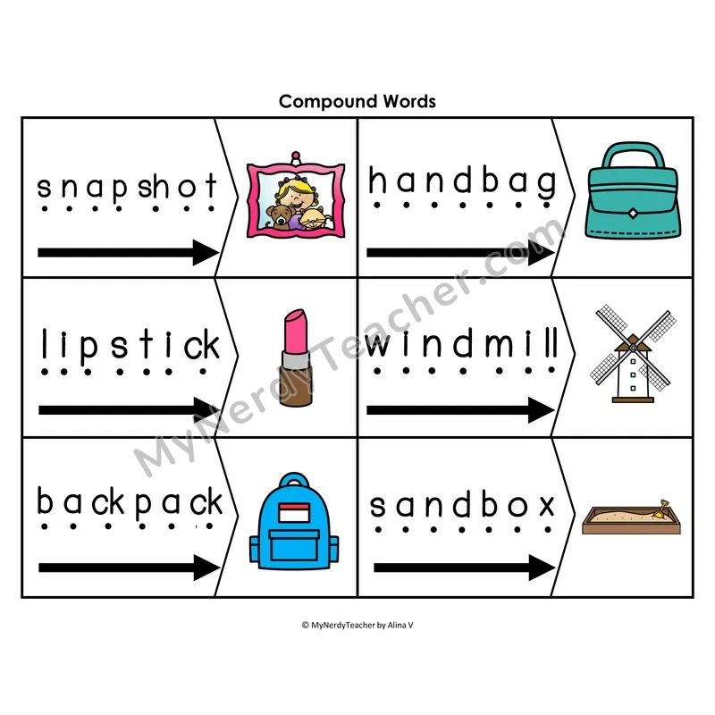 Suffix -ing Blending & Segmenting Cards (Color)