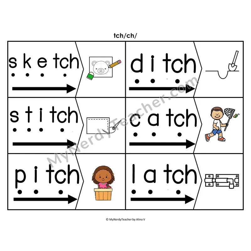 Compound Words Blending & Segmenting Cards (Color)