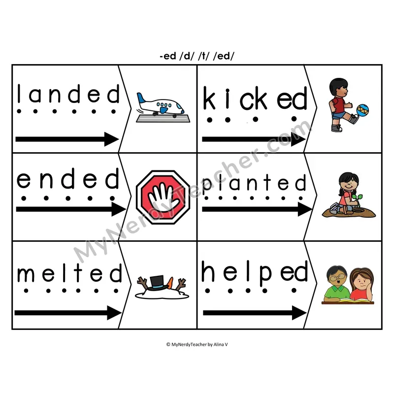 Suffix -es Blending & Segmenting Cards (Color)