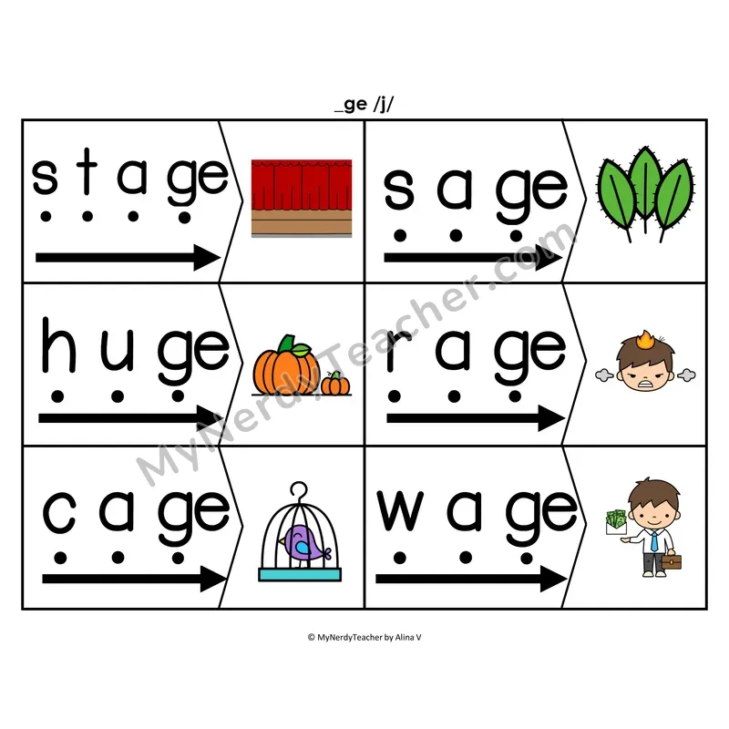 Soft C _ce Blending & Segmenting Cards (Color)
