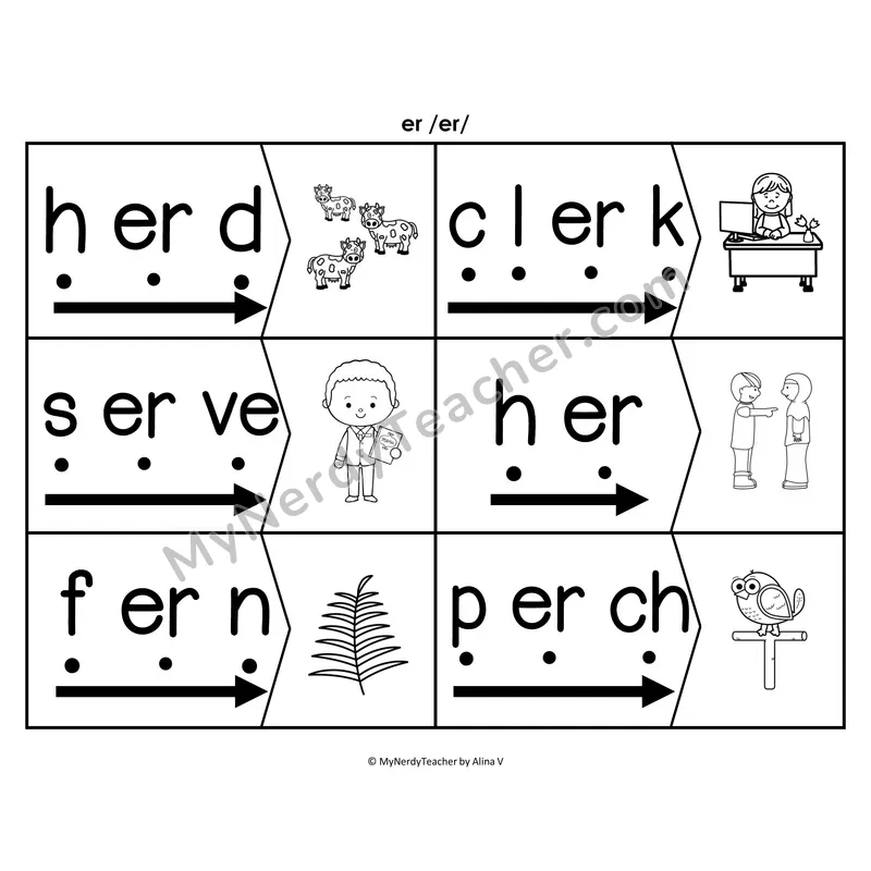 or, ore Blending & Segmenting Cards (B&W)