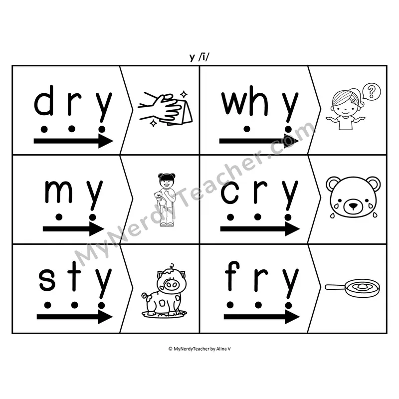 Long VCC Blending & Segmenting Cards (B&W)