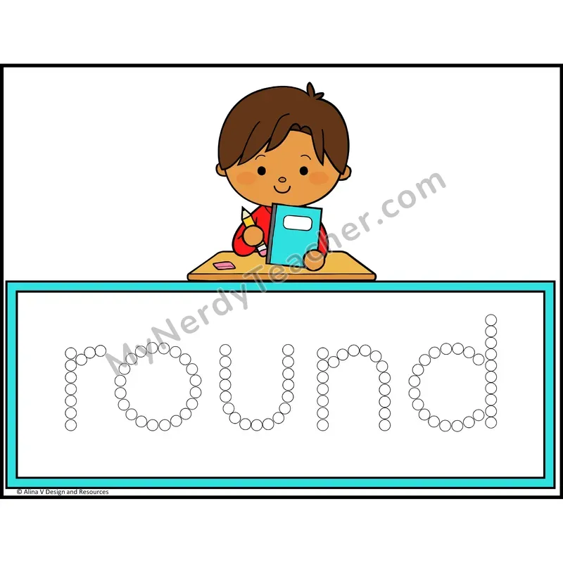 Q-Tip Painting Sight Words — 1st Grade - round