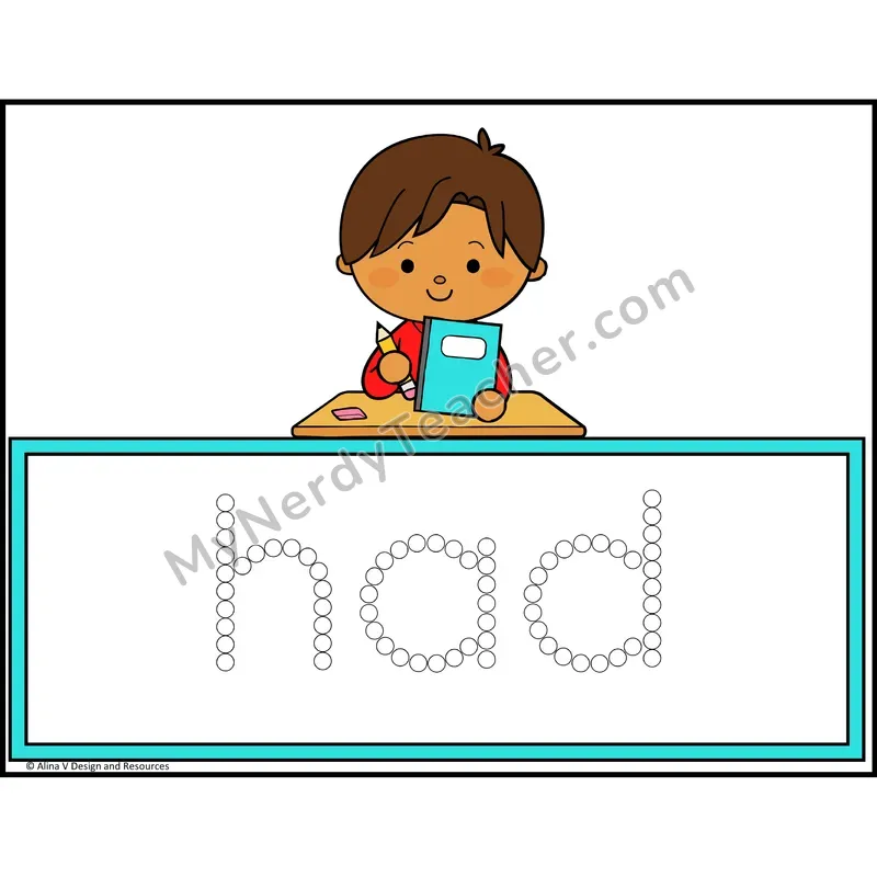 Q-Tip Painting Sight Words — 1st Grade - had