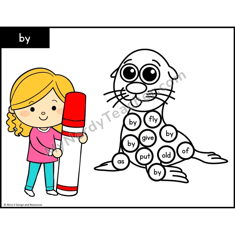Sight Word Bingo Dab — 1st Grade - by