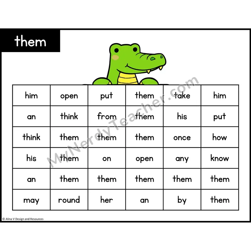 Sight Word Maze — 1st Grade - them