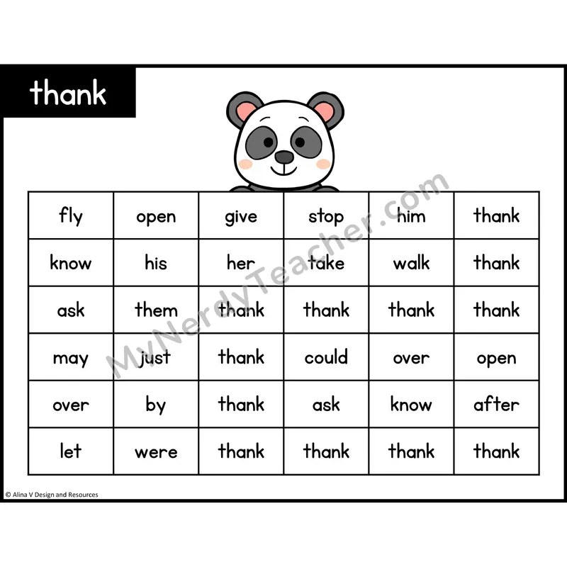 Sight Word Maze — 1st Grade - thank