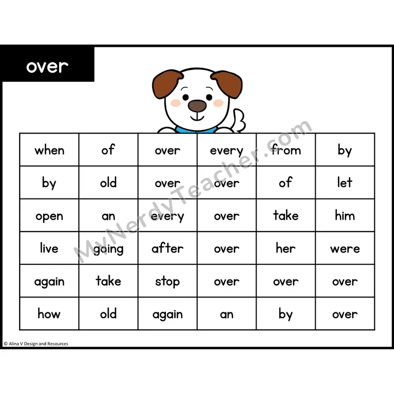 Sight Word Maze — 1st Grade - over