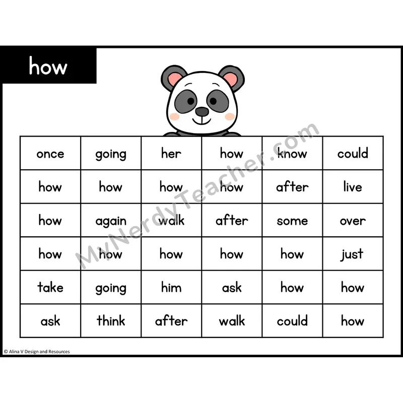 Sight Word Maze — 1st Grade - how