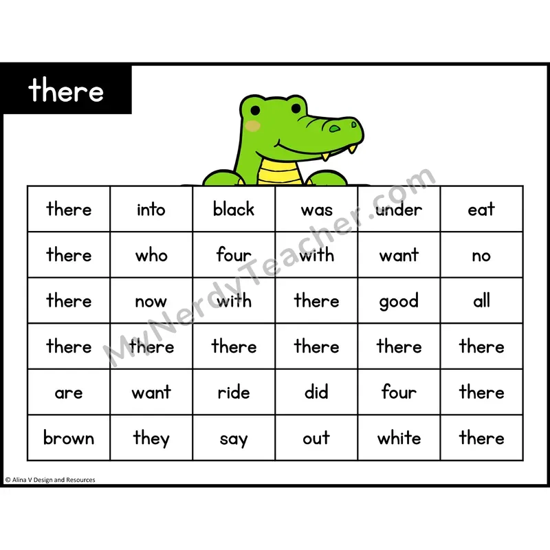 Sight Word Maze — Kindergarten - there