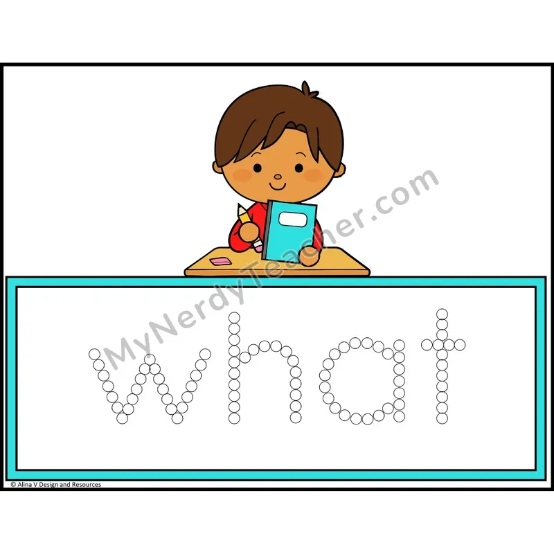 Q-Tip Painting Sight Words — Kindergarten - what
