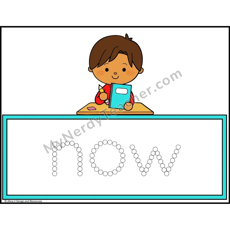 Q-Tip Painting Sight Words — Kindergarten - now