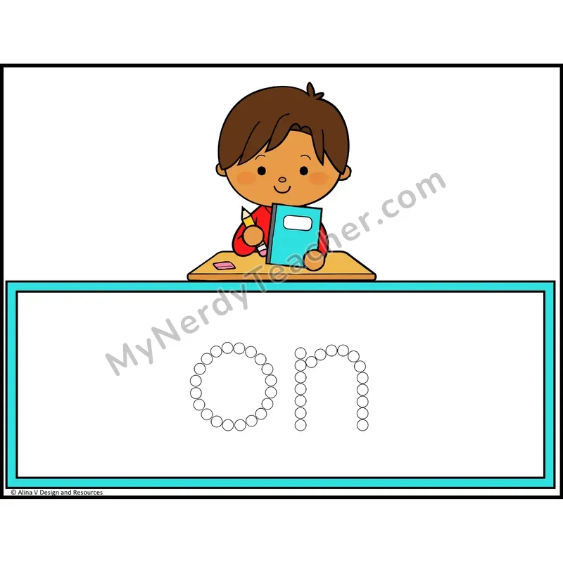 Q-Tip Painting Sight Words — Kindergarten - on