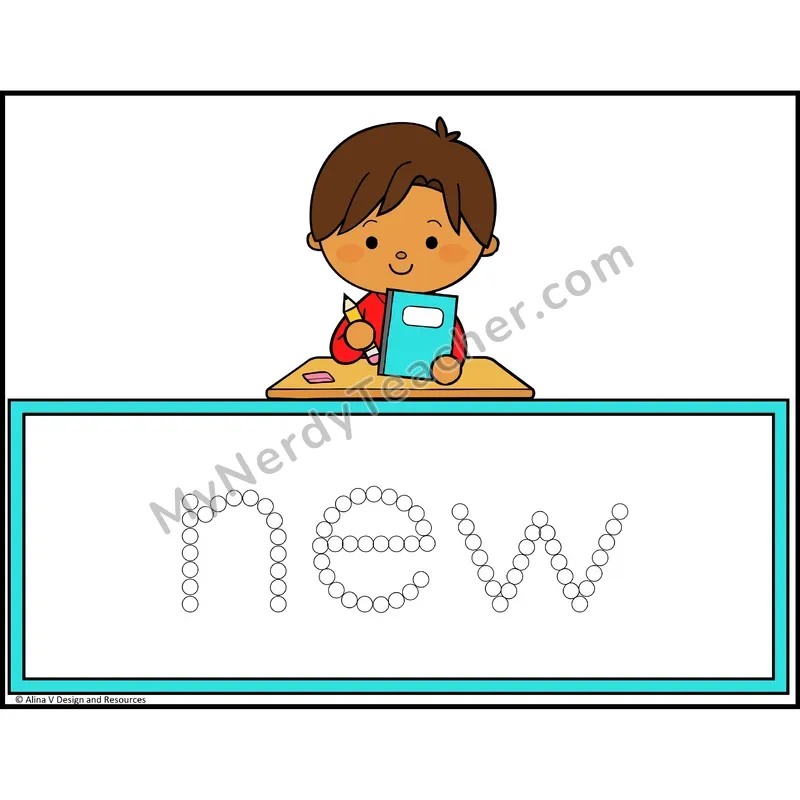 Q-Tip Painting Sight Words — Kindergarten - new