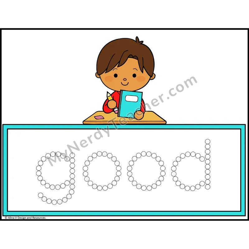 Q-Tip Painting Sight Words — Kindergarten - good