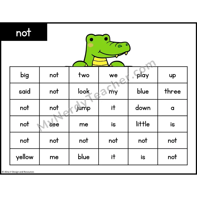 Sight Word Maze — Preschool - not