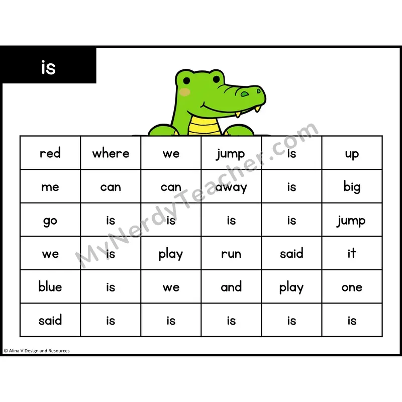 Sight Word Maze — Preschool - is