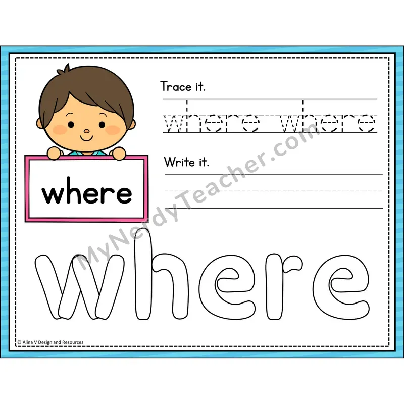 Sight Word Playdough Mats — Preschool - where