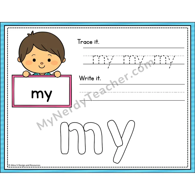 Sight Word Playdough Mats — Preschool - my
