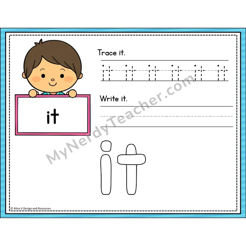 Sight Word Playdough Mats — Preschool - it