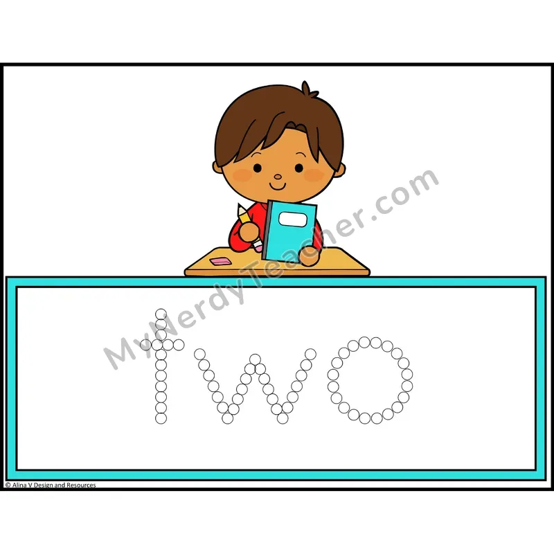 Q-Tip Painting Sight Words — Preschool - two