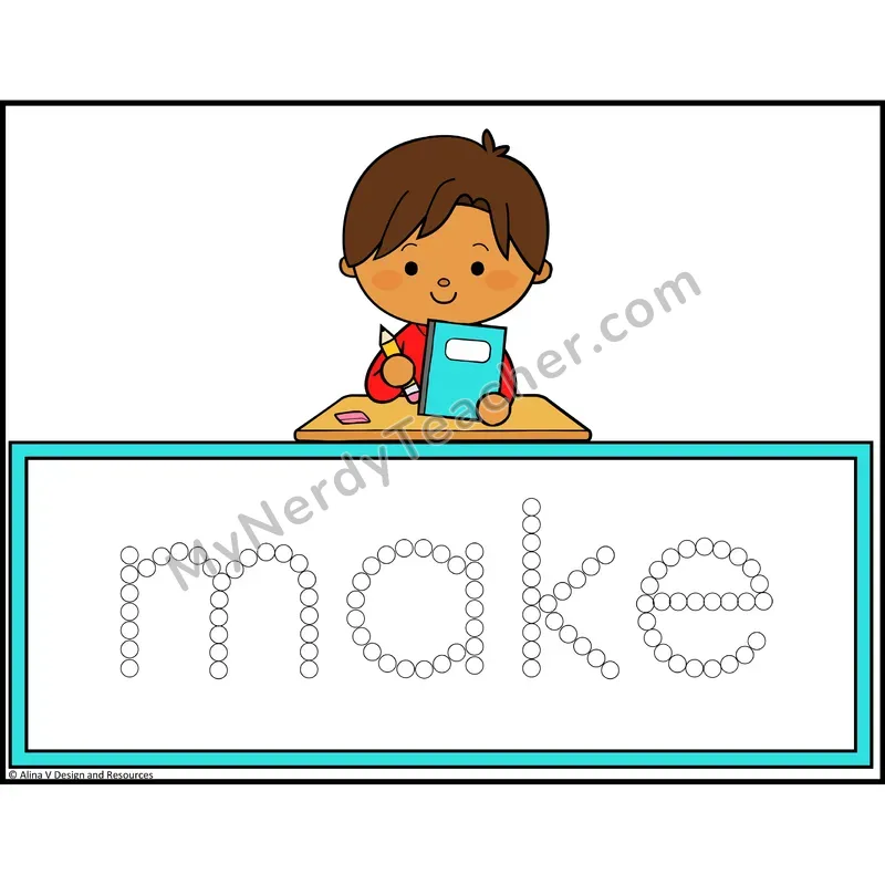 Q-Tip Painting Sight Words — Preschool - make