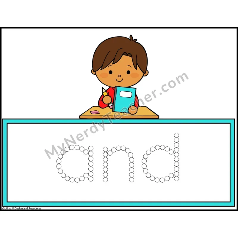 Q-Tip Painting Sight Words — Preschool - and