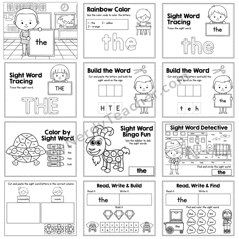 Sight Word Review Worksheet — the