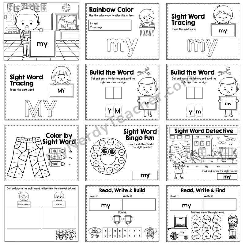 Sight Word Review Worksheet — my
