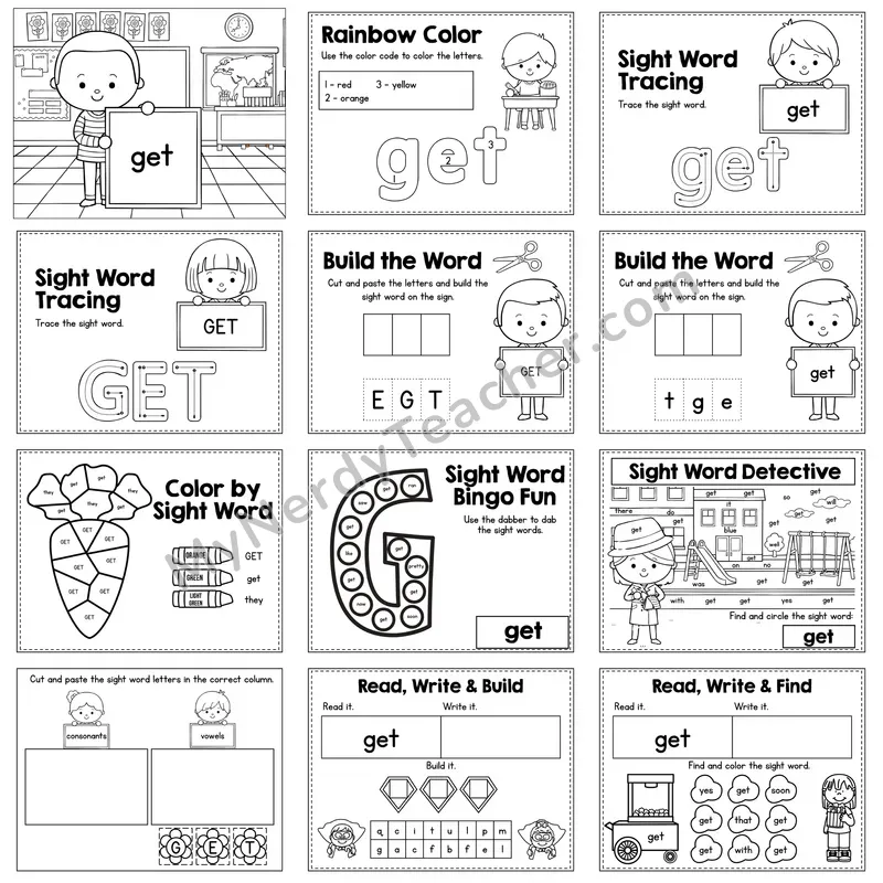 Sight Word Review Worksheet — get
