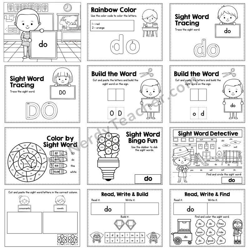 Sight Word Review Worksheet — do