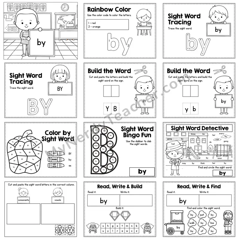 Sight Word Review Worksheet — by